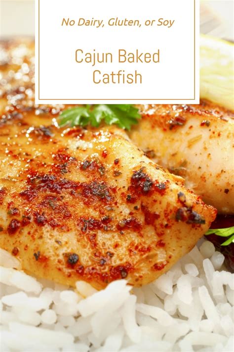 Cajun Baked Catfish Recipe (Dairy-Free, Butter-Free, Low Fat)