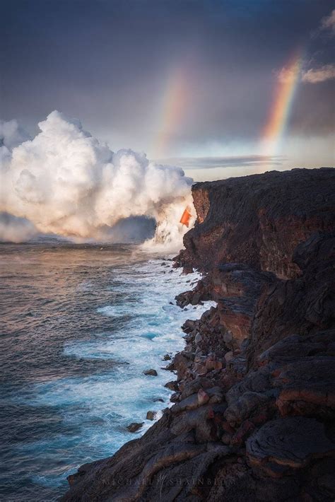 Hawaii Lava Photography Volcanoes National Park - Michael Shainblum