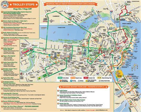 Tourist Map Boston Massachusetts