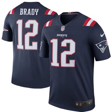 Men's New England Patriots Tom Brady Nike Navy Color Rush Legend Jersey