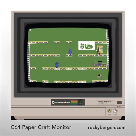 C64 Paper Craft Mini Monitor — Rocky Bergen