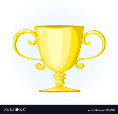 Gold trophy Royalty Free Vector Image - VectorStock