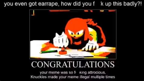 Knuckles Meme Illegal Memes - Imgflip