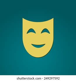 Happy Mask Icon Vector Illustration Stock Vector (Royalty Free) 249297592 | Shutterstock