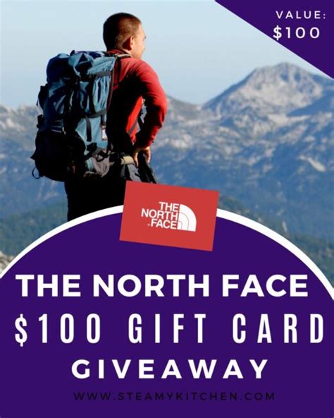 The North Face $100 Gift Card Giveaway • Steamy Kitchen Recipes Giveaways