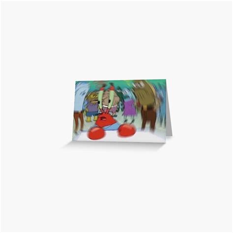 "iconic blurry mr krabs meme" Greeting Card for Sale by afirelob | Redbubble