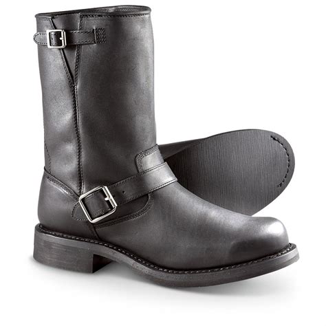 Men's Durango Boot® 10" Engineer Boots, Black - 222260, Motorcycle & Biker Boots at Sportsman's ...