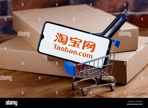 Taobao is a Chinese online shopping platform. Smartphone with Taobao ...