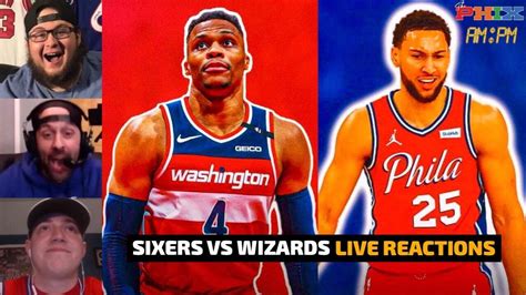 SIXERS VS WIZARDS GAME 5 LIVESTREAM REACTIONS | PHILADELPHIA 76ERS VS ...