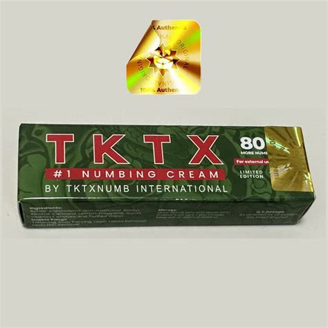 Original 80% Tktx Green Colornumb Cream Tattoo Anesthetic Ointment Wholesale Real Tktx Green 80% ...