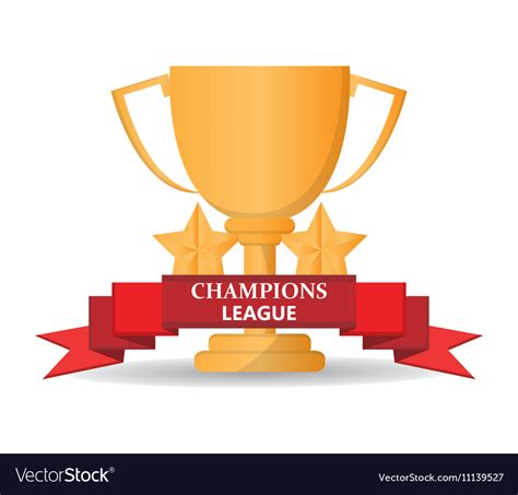 Isolated gold trophy cup design Royalty Free Vector Image