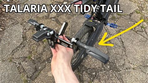 Tidy Tail installation for Talaria XXX - YouTube