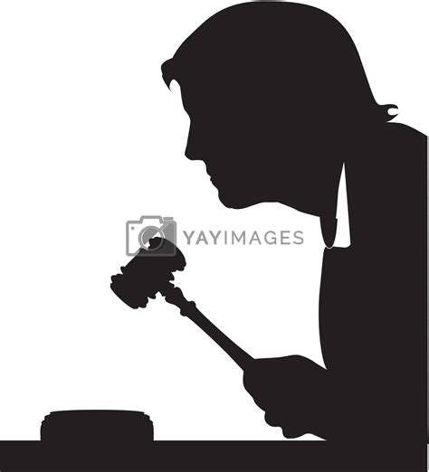 Judge with gavel silhouette by AStudio-1 Vectors & Illustrations Free ...