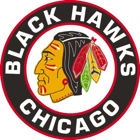 Chicago Black Hawks Primary Logo - National Hockey League (NHL) - Chris ...