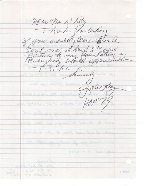 YALE LARY HAND SIGNED 8x10 HAND WRITTEN LETTER+COA FOOTBALL HALL OF FAME | Autographia