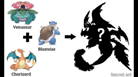 Charizard Blastoise Venusaur Fusion