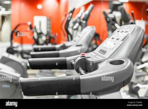 Gym interior with equipment Stock Photo - Alamy