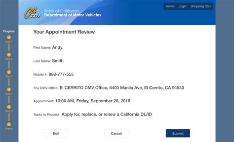 DMV Office Visit Appointment System