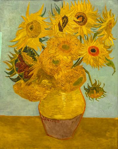 Vincent van Gogh - Sunflowers, 1889 at the Museum of Art Philadelphia PA - a photo on Flickriver