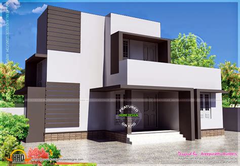 Simple modern house in 88 square meter | Home Kerala Plans