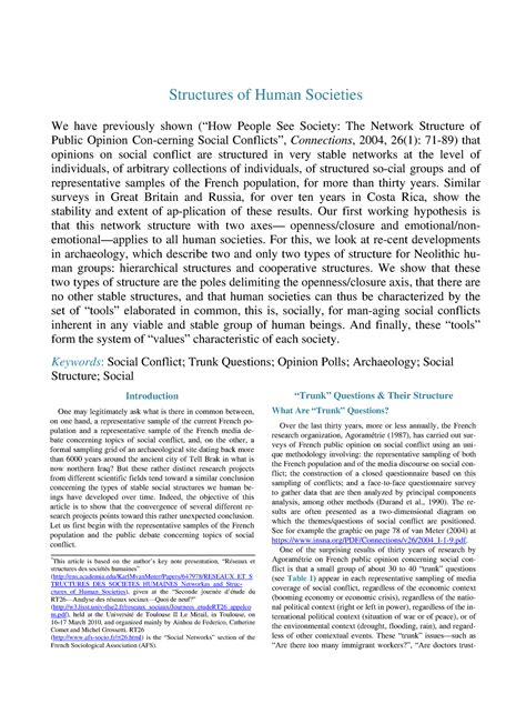 Structures of Human Societies - Similar surveys in Great Britain and ...