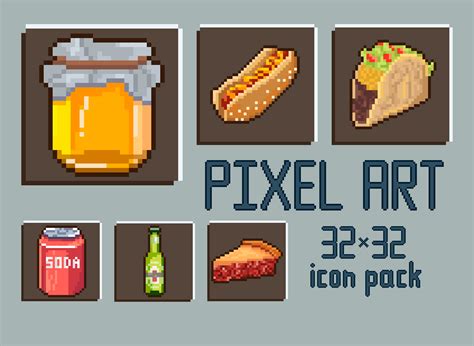 FREE PIXEL ART ICON PACK (32X32) :: Behance