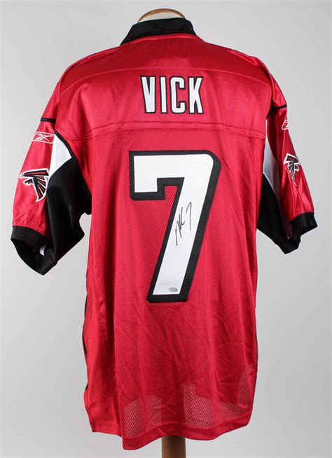 Michael Vick Signed Inscribed (7) Atlanta Falcons Red Jersey | Memorabilia Expert