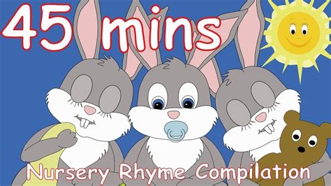 Sleeping bunnies! And lots more Nursery Rhymes! 45 minutes! - YouTube