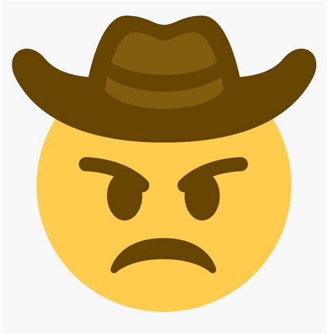 Yeehangry Discord Emoji Png Angry Emoji Discord - Sad Cowboy Emoji Png, Transparent Png - kindpng