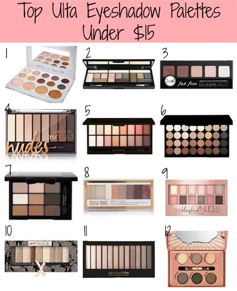 Best Ulta Beauty Eyeshadow Palettes Under $15 ♡ - Thoughts by Thea