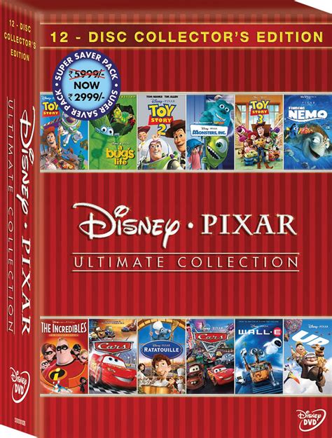 Disney Pixar: Ultimate Collection 12 Movies Price in India - Buy Disney ...