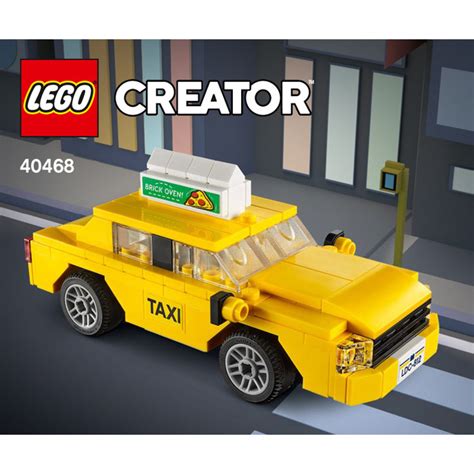 LEGO Yellow Taxi Set 40468 Instructions | Brick Owl - LEGO Marketplace