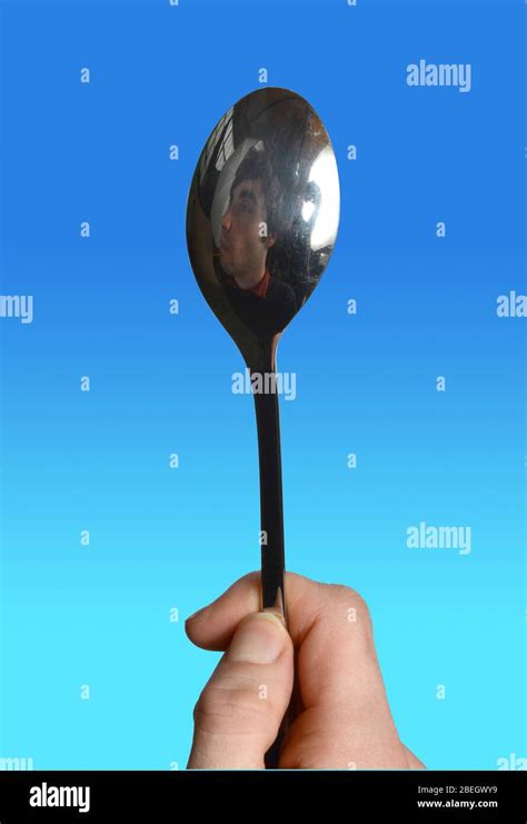 Reflection in Spoon Stock Photo - Alamy