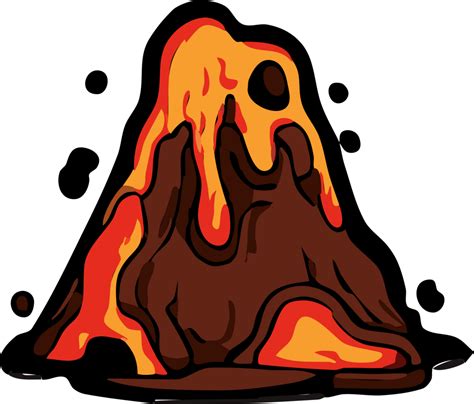 Volcano png graphic clipart design 24295559 PNG