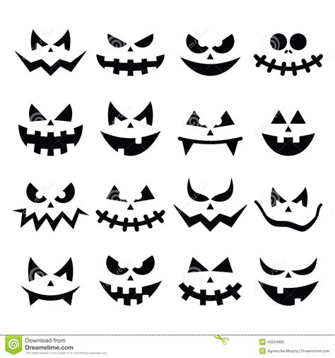 pumpkin face clipart black and white 20 free Cliparts | Download images ...