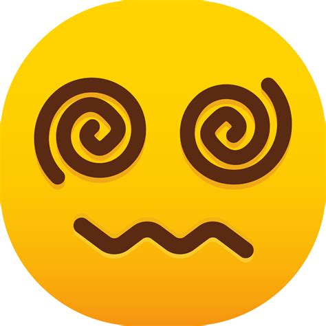 Face with Spiral Eyes emoji 20522261 PNG