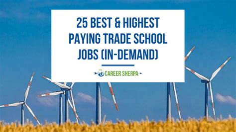 25 Best & Highest Paying Trade School Jobs (In-Demand)