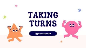 Taking Turns Lesson pdf by Jewelsspeech | TPT