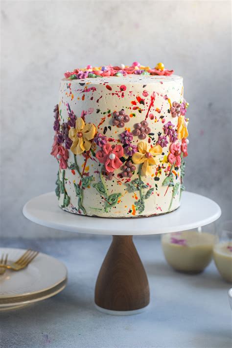 HOLI Thandai Spring Cake with Rose Swiss Meringue Buttercream and ...