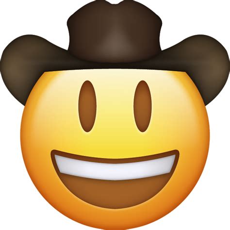 Cowboy Emoji [Download IOS Emojis] | Emoji Island