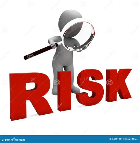 Risky Character Shows Dangerous Hazard Or Risk Royalty-Free Stock Photography | CartoonDealer ...