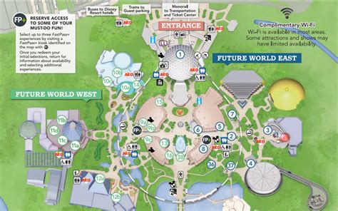 Epcot Future World Map – Map Vector