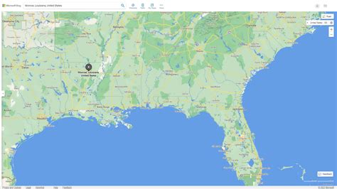 Monroe Louisiana Map - United States