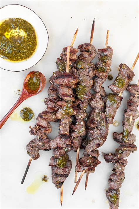 Grilled Lamb Skewers with Chimichurri - Colavita Recipes