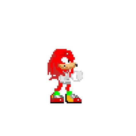 Pixilart - Knuckles Sprite by Sonic-Gamer