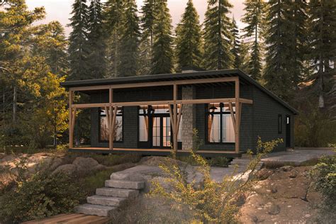 Modern Rustic 3-Bed Cottage Designed for Mountain or Water Views - 270037AF | Architectural ...