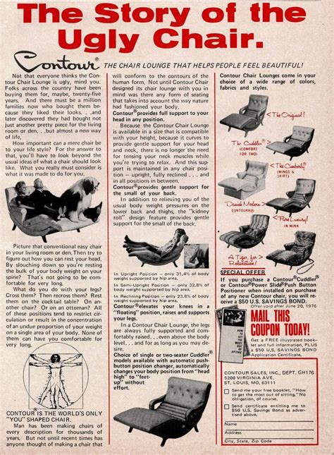 Contour Chair | How to feel beautiful, Vintage ads, Helping people