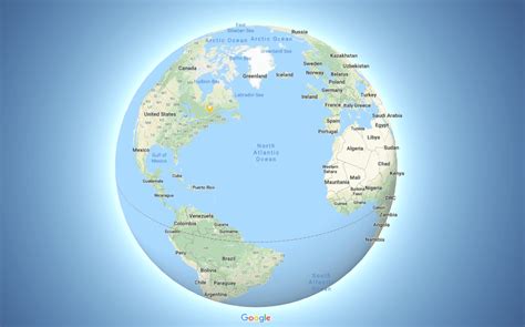 The Earth Is Now Round (On Google Maps) - Flytrippers