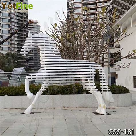 Metal Abstract Horse Sculpture for Garden Decor for Sale CSS-181