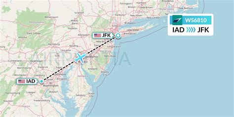 WS6810 Flight Status WestJet: Washington to New York (WJA6810)